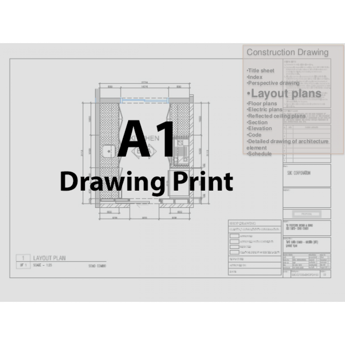 A1 COLOR DRAWINGS PRINT