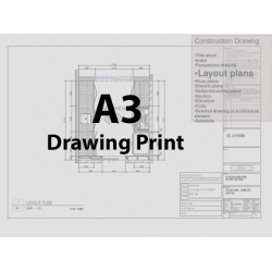 A3 Color Architectural Drawings Printing